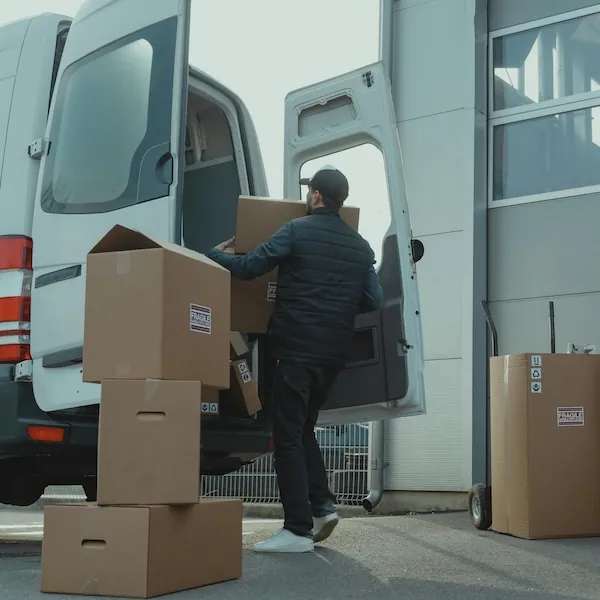 A logistics yard